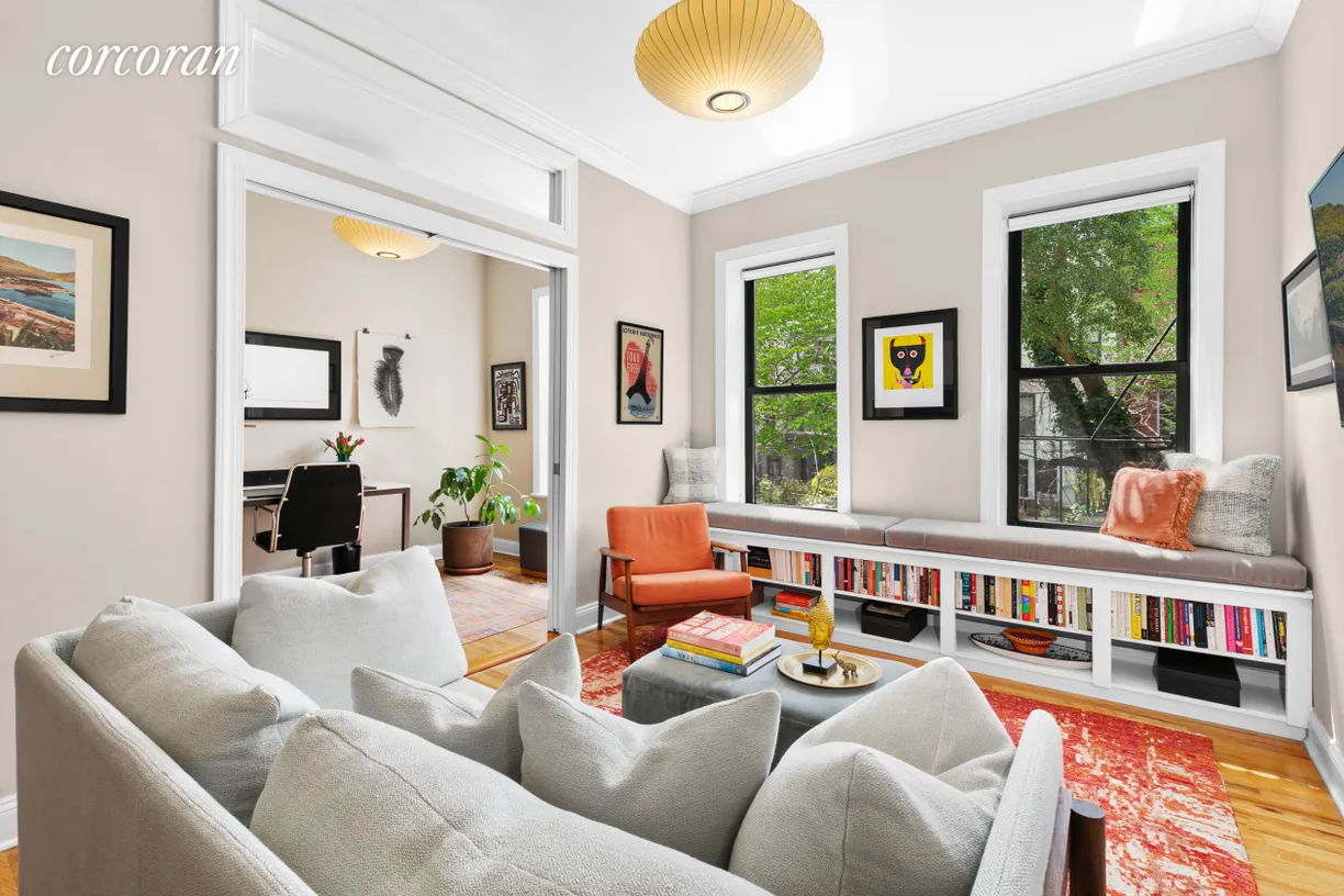 New York City Real Estate | View 382 Prospect Place, 9 | Living Room - Office/Second Bedroom