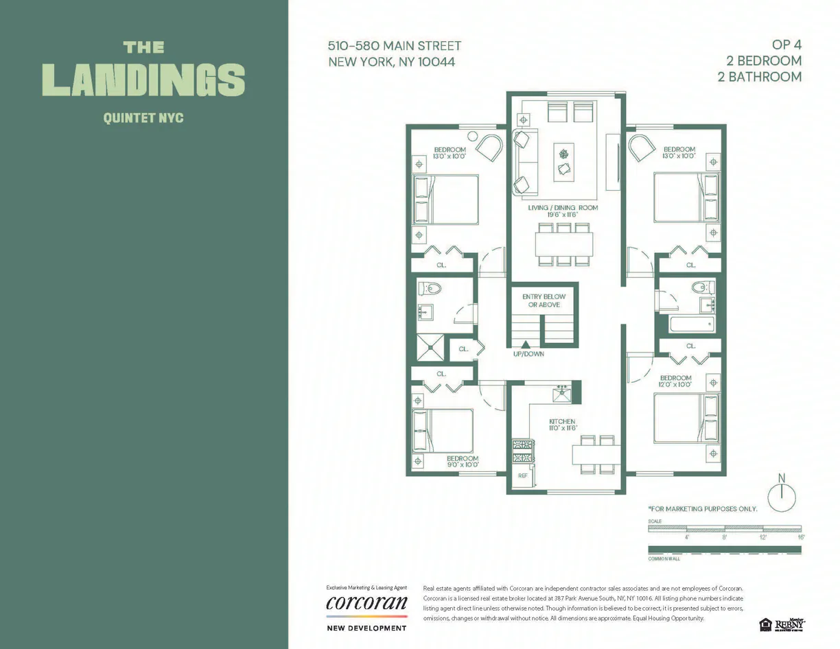 New York City Real Estate | View 560 Main Street, 480 | Floorplan
