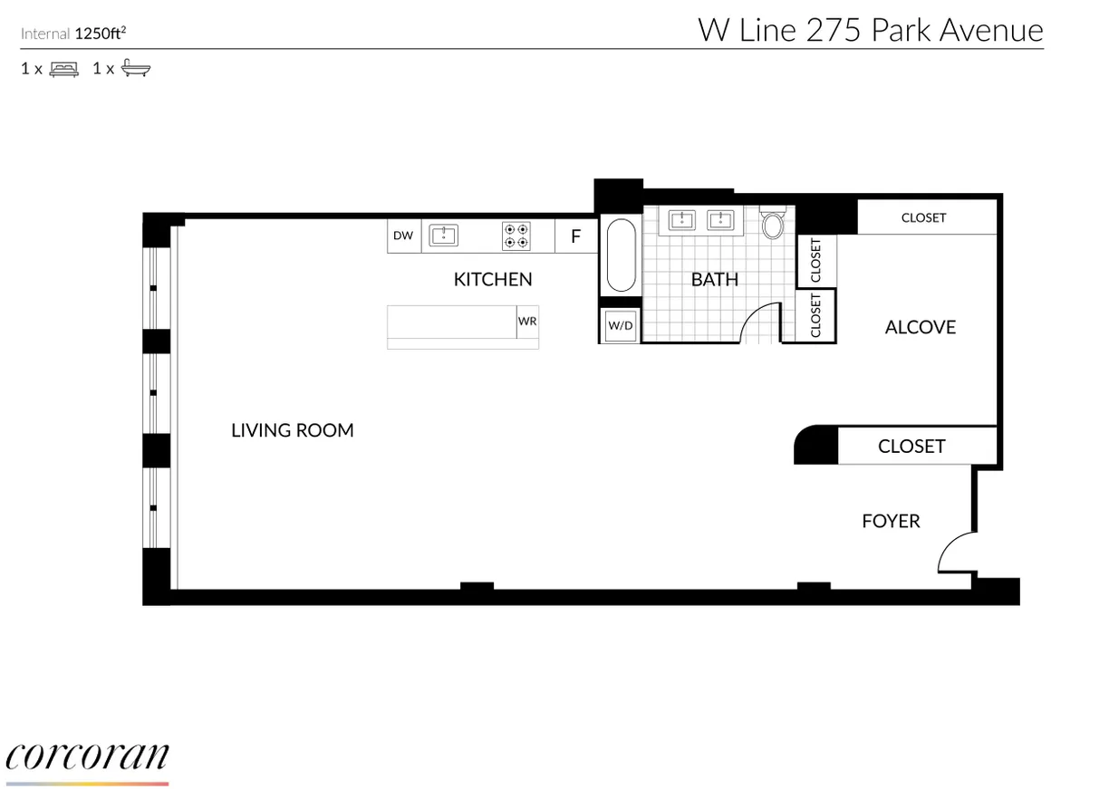 275 Park Avenue, 4W | floorplan | View 14