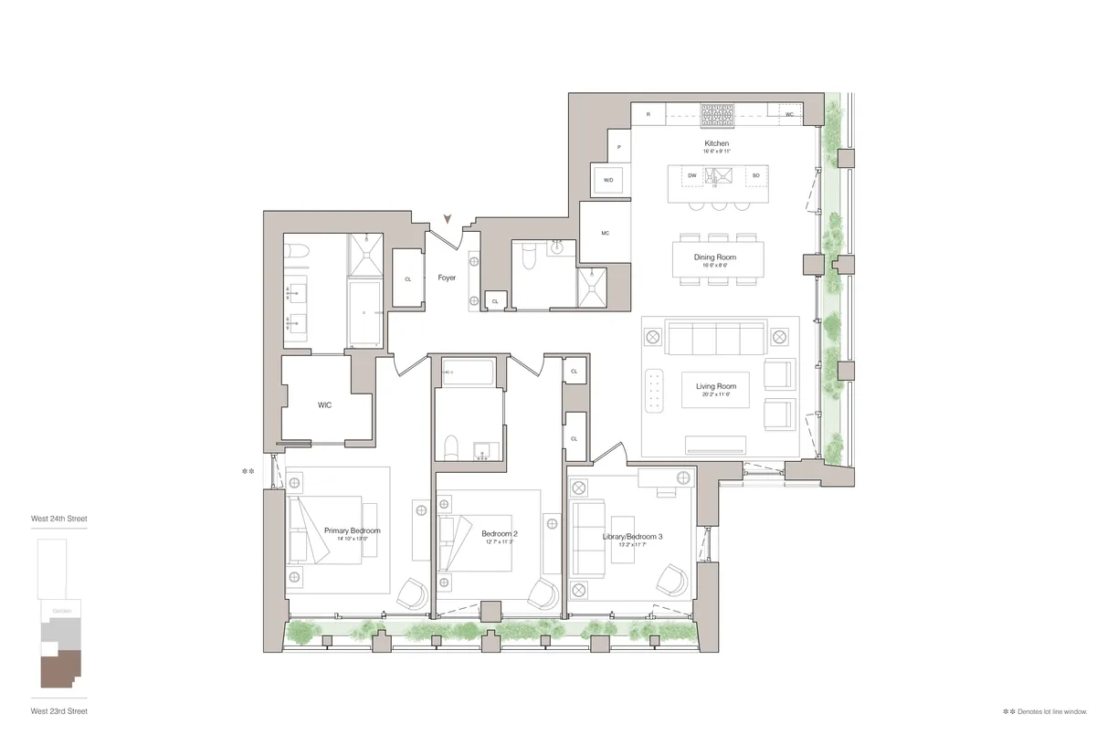 New York City Real Estate | View 39 West 23rd Street, 18A | Floorplan