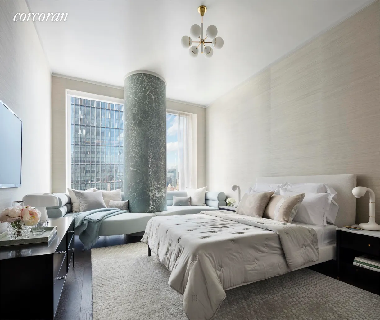 New York City Real Estate | View 35 Hudson Yards, 5802 | Primary Bedroom