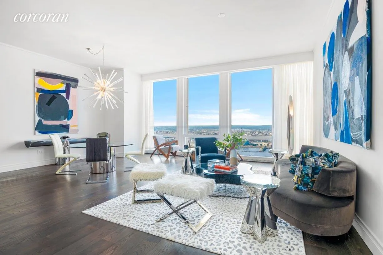 New York City Real Estate | View 35 Hudson Yards, 6402 | Living Room