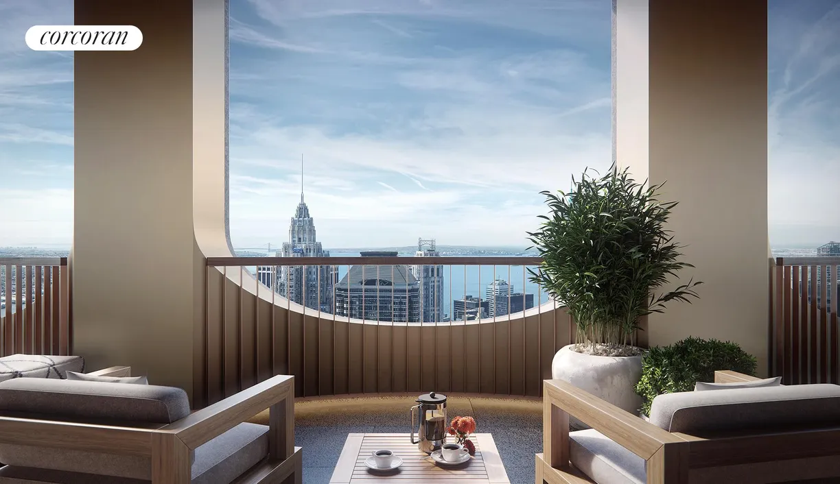 New York City Real Estate | View 130 William Street, PH60B | Loggia