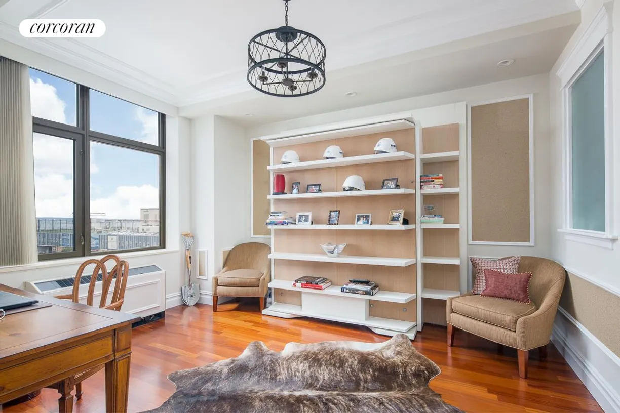 New York City Real Estate | View 1 Morton Square, 6BW | Library/Second Bedroom