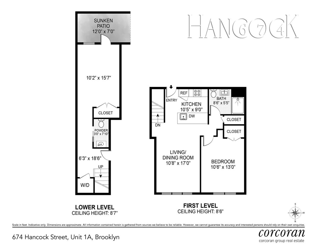 674 Hancock Street, 1A | floorplan | View 8
