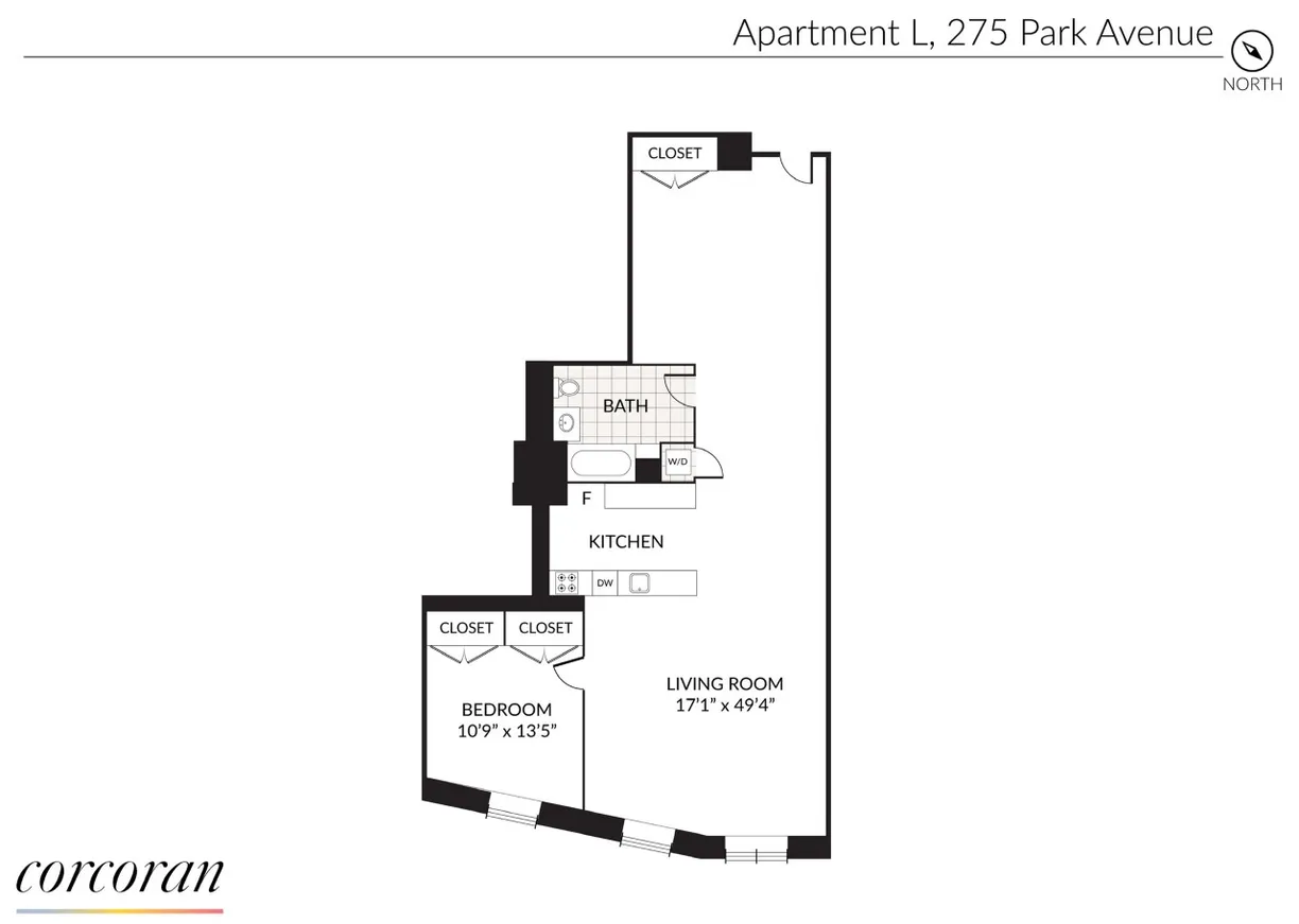 275 Park Avenue, 3L | floorplan | View 14