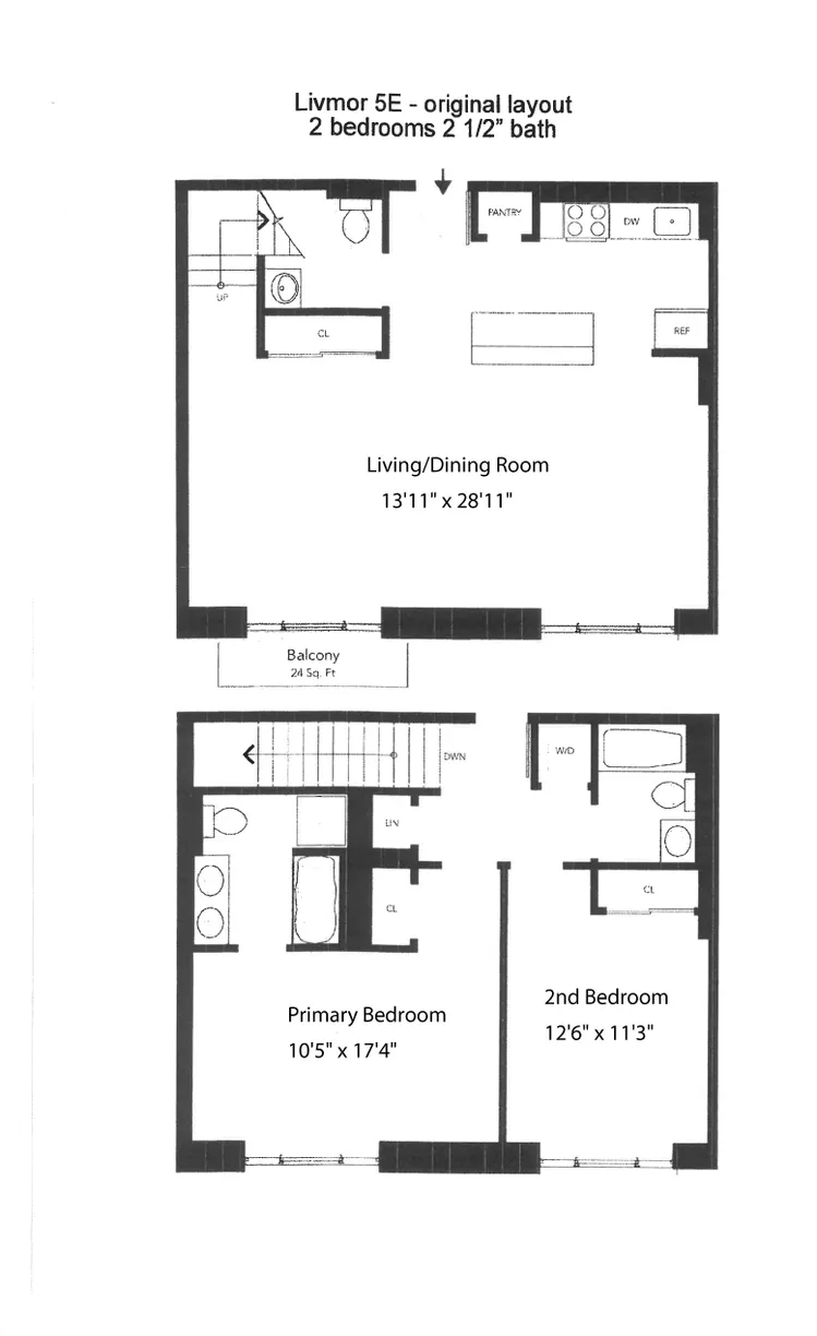 301 West 115th Street, 7E | floorplan | View 12
