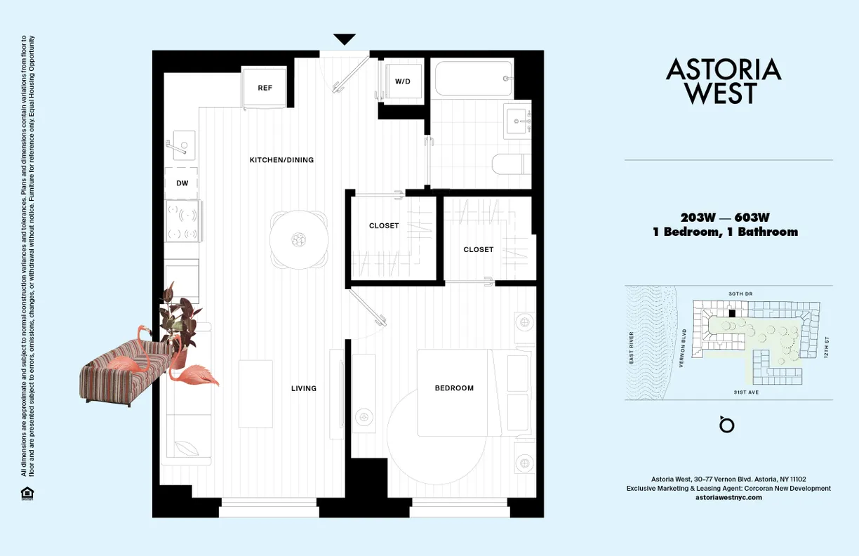 30-77 Vernon Boulevard, 603W | floorplan | View 19