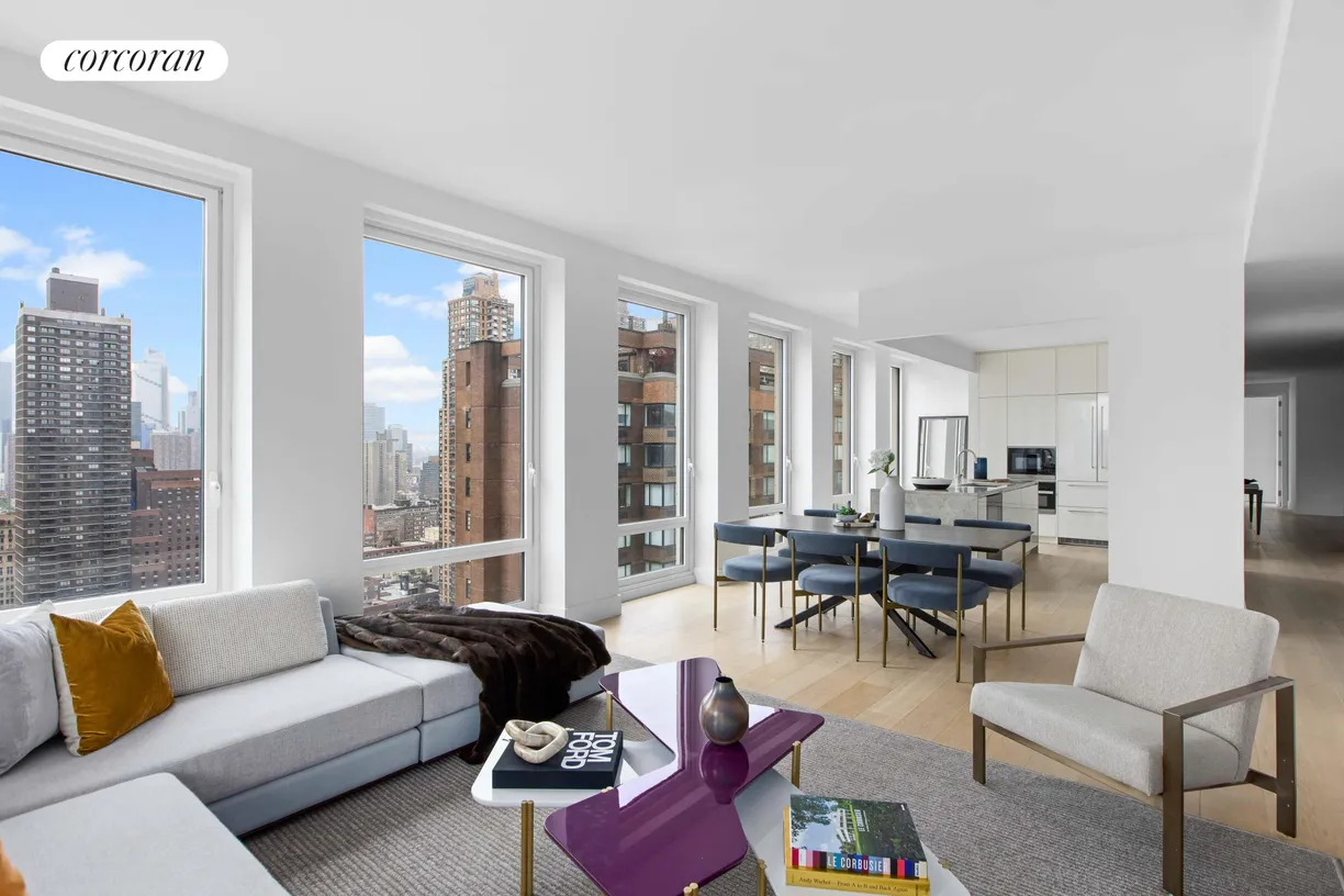New York City Real Estate | View 15 West 61st Street, 30A | 3 Beds, 2 Baths