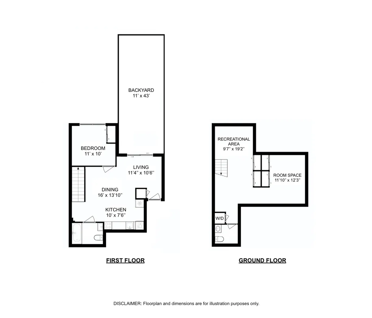 608 Lorimer Street, 1R | floorplan | View 13