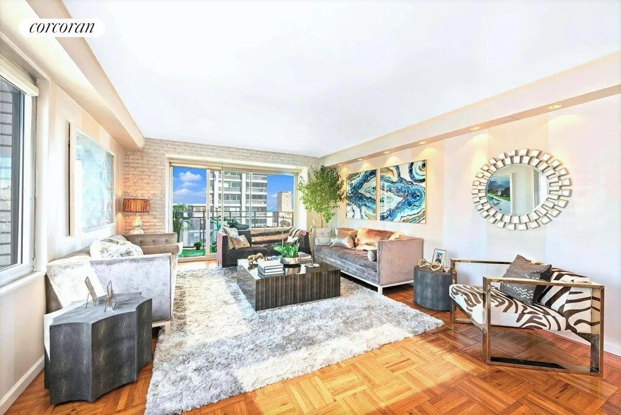 New York City Real Estate | View 303 East 57th Street, 22H | Living Room | View 2