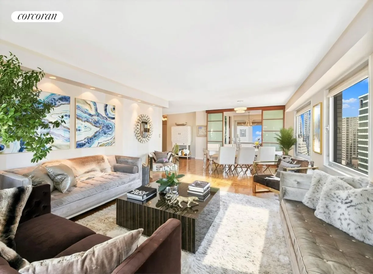 New York City Real Estate | View 303 East 57th Street, 22H | Living Room | View 3