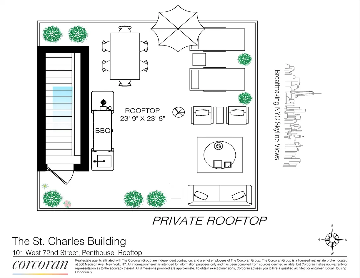 101 West 72Nd Street, PHA | floorplan | View 23