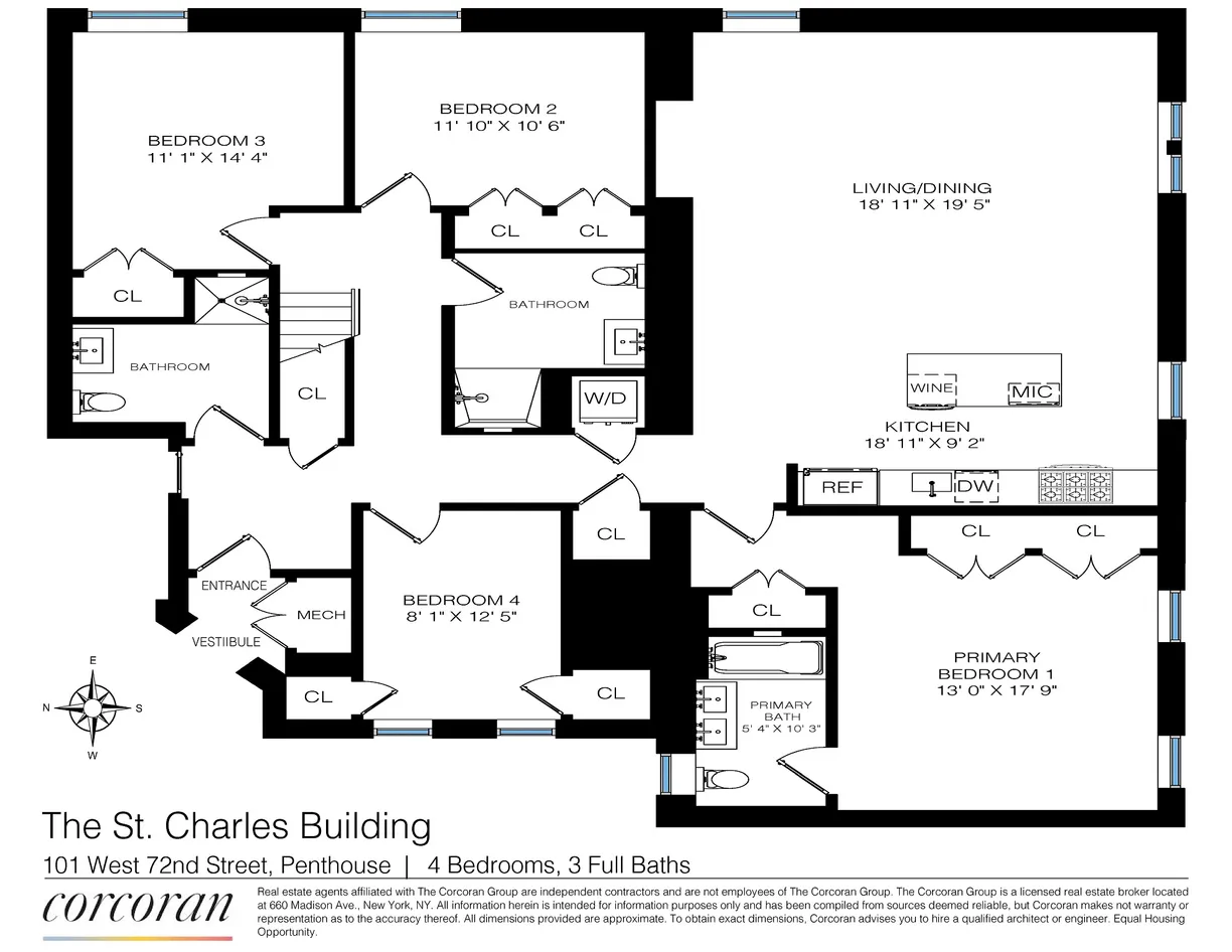 101 West 72Nd Street, PHA | floorplan | View 24