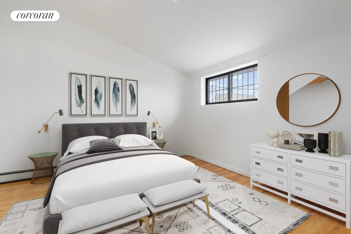 New York City Real Estate | View 422 49th Street, 4F | Virtually Staged Bedroom