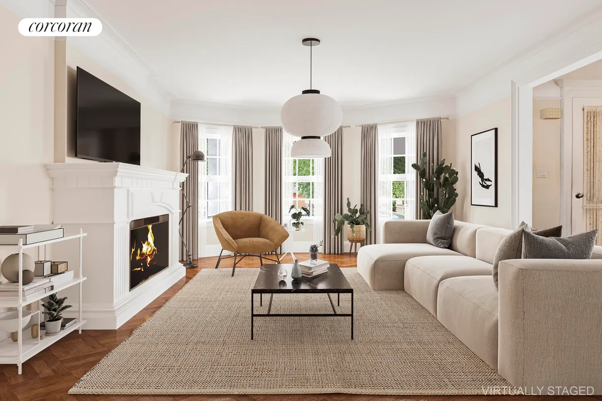 New York City Real Estate | View 865 East 21st Street | Living Room (Staged)