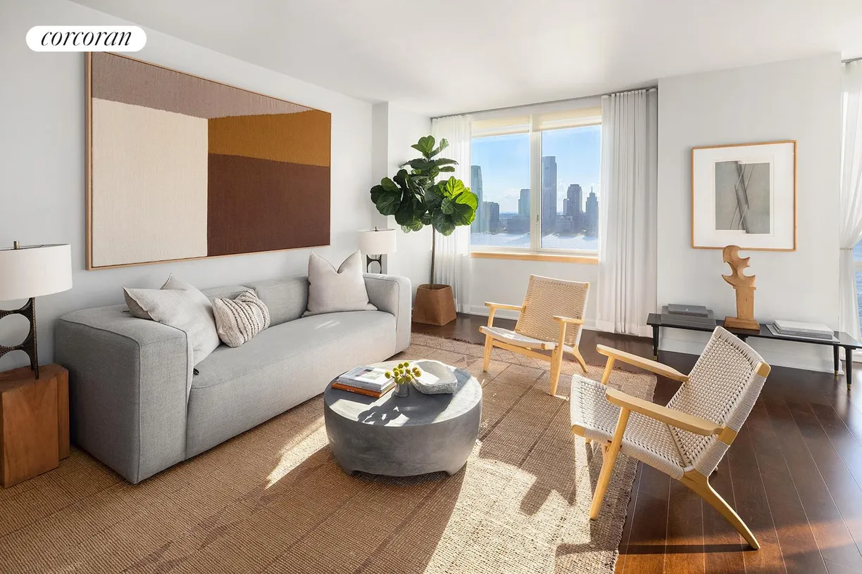 New York City Real Estate | View 20 River Terrace, 26B | Living Room