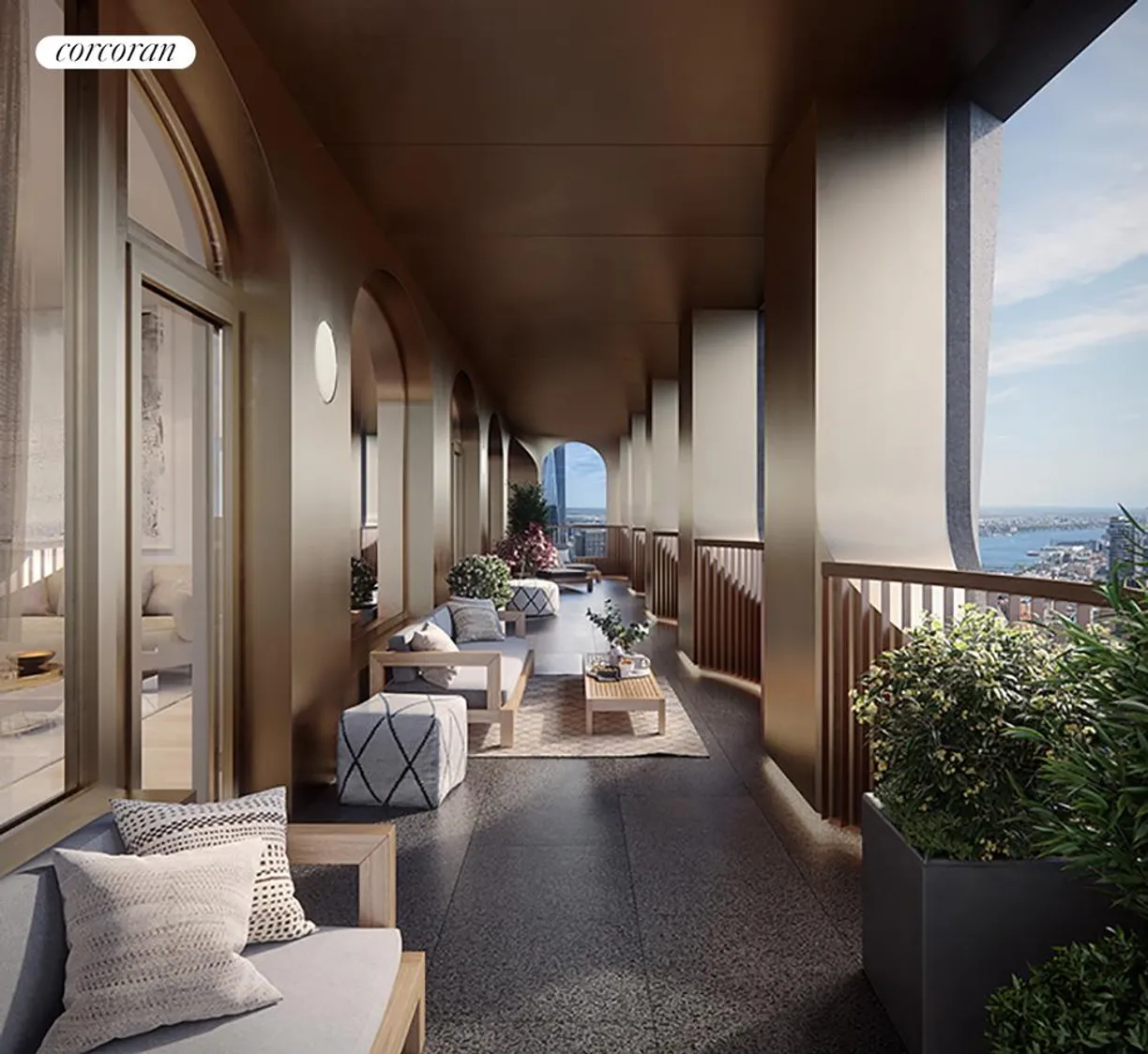 New York City Real Estate | View 130 William Street, L56C | Private Loggia