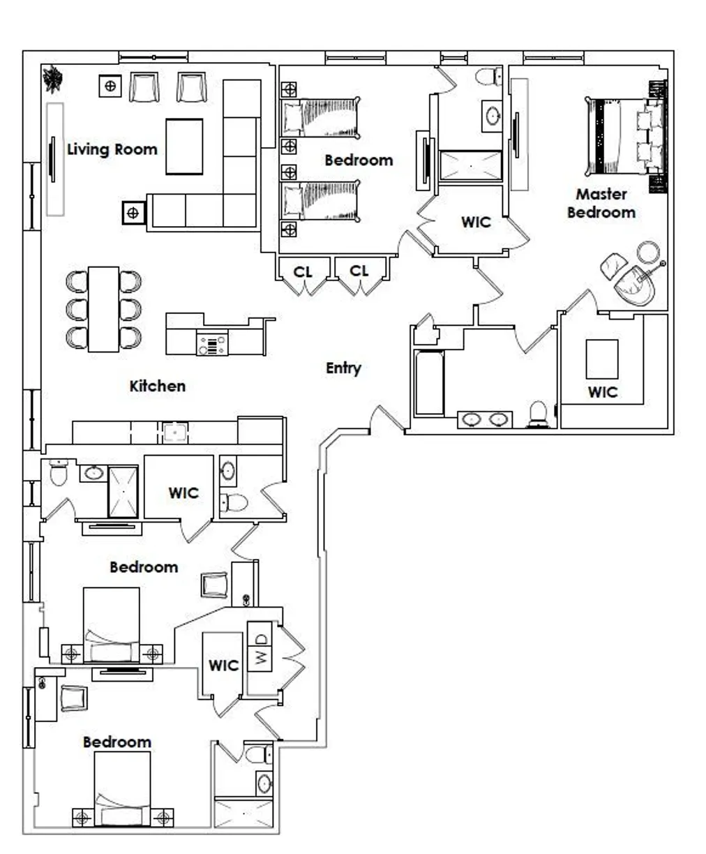 57 West 75th Street, 9AE | floorplan | View 10