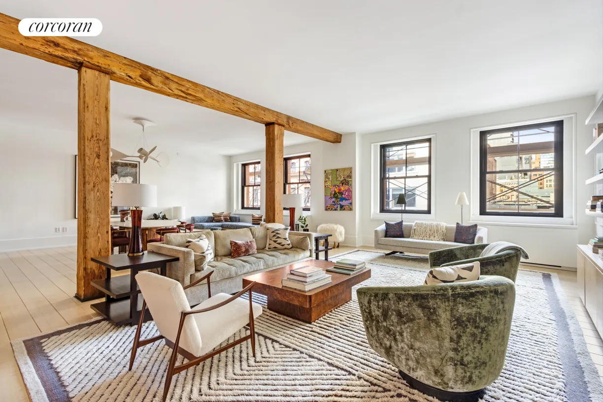 New York City Real Estate | View 443 Greenwich Street, 4F | Living Room/Great Room