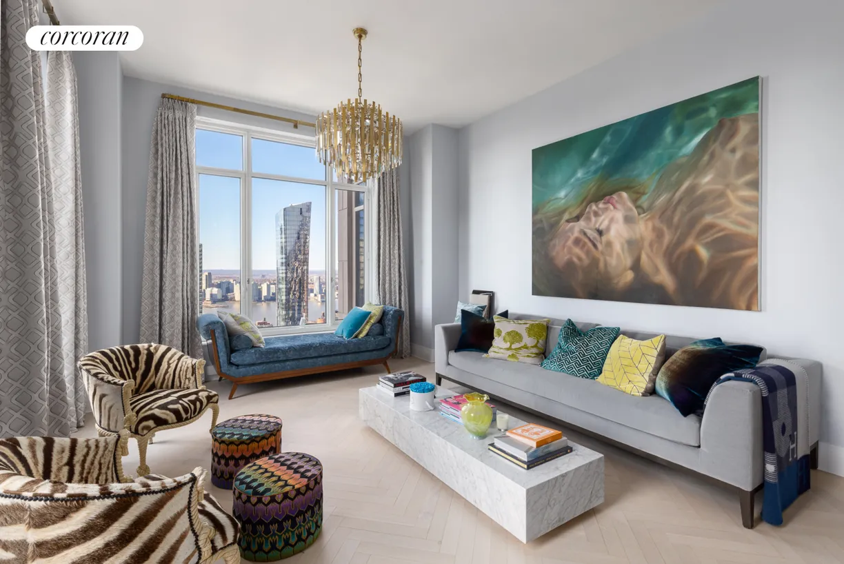 New York City Real Estate | View 30 Park Place, 58D | Living Room