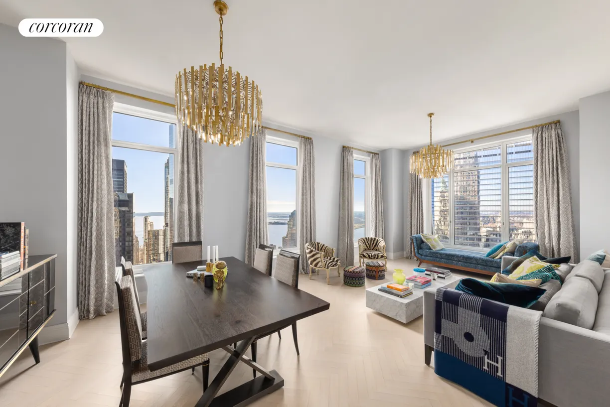 New York City Real Estate | View 30 Park Place, 58D | Living Room