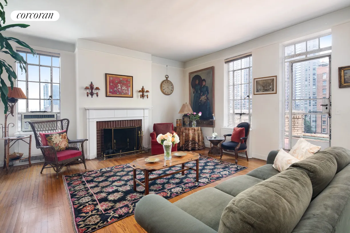 New York City Real Estate | View 353 West 56th Street, PHA | Living Room