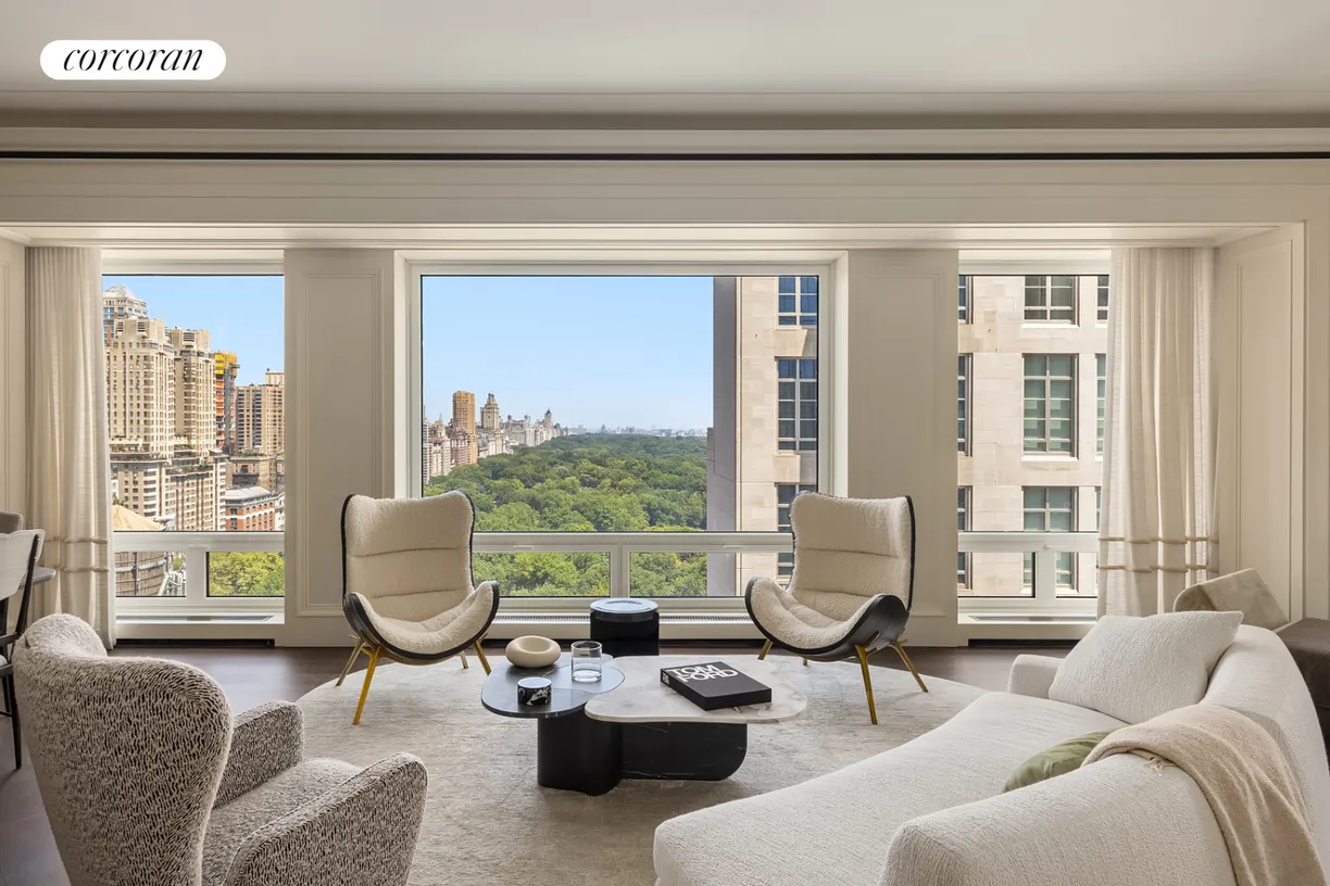New York City Real Estate | View 220 Central Park South, 23C | Living Room
