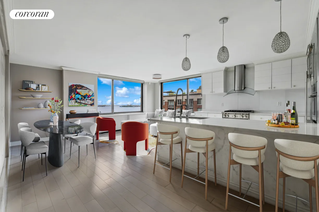New York City Real Estate | View 2 South End Avenue, 9B | Dining Area