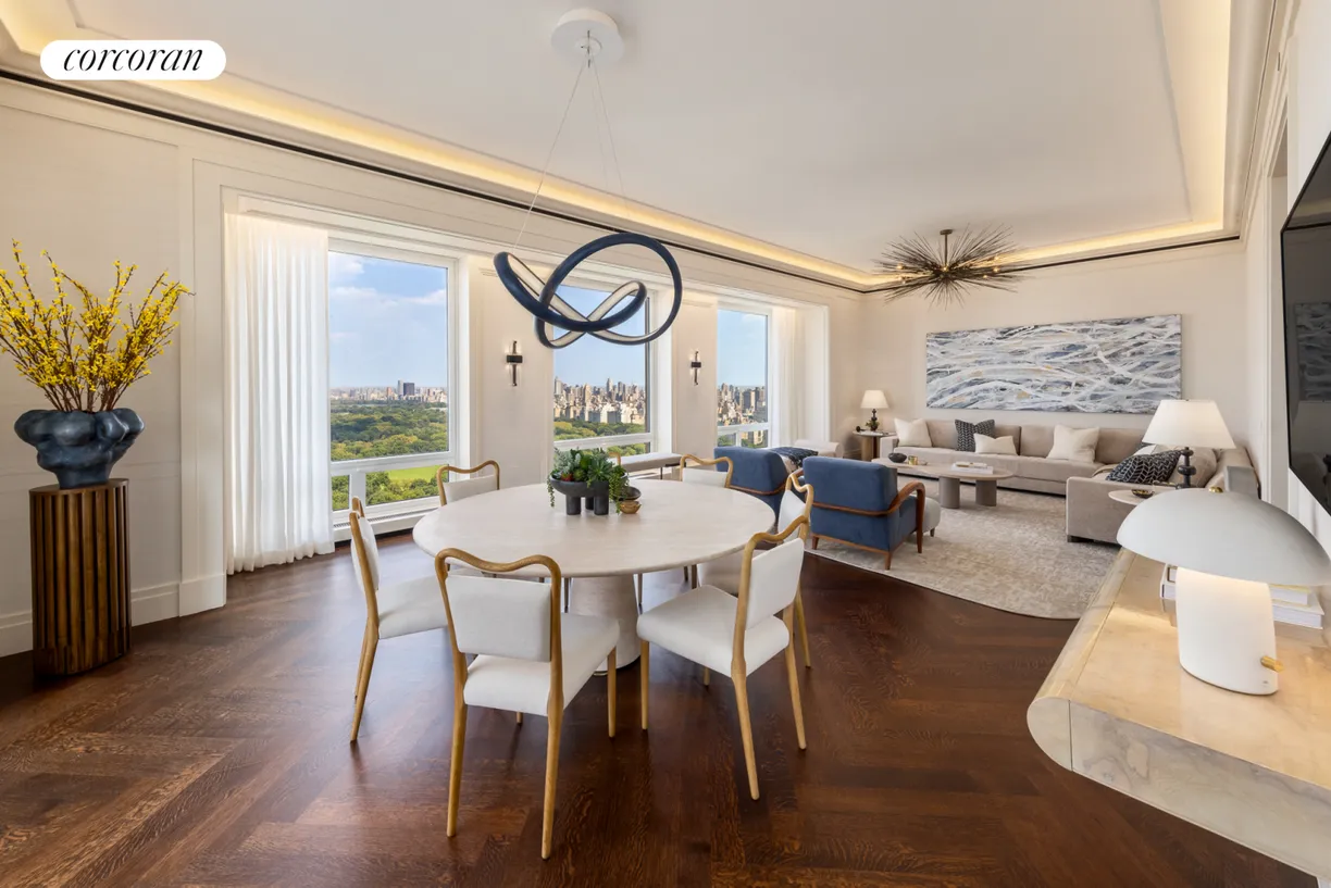 New York City Real Estate | View 220 Central Park South, 39A | Dining Area