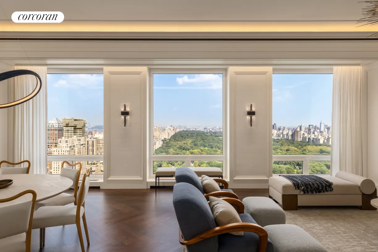 New York City Real Estate | View 220 Central Park South, 39A | Living Room