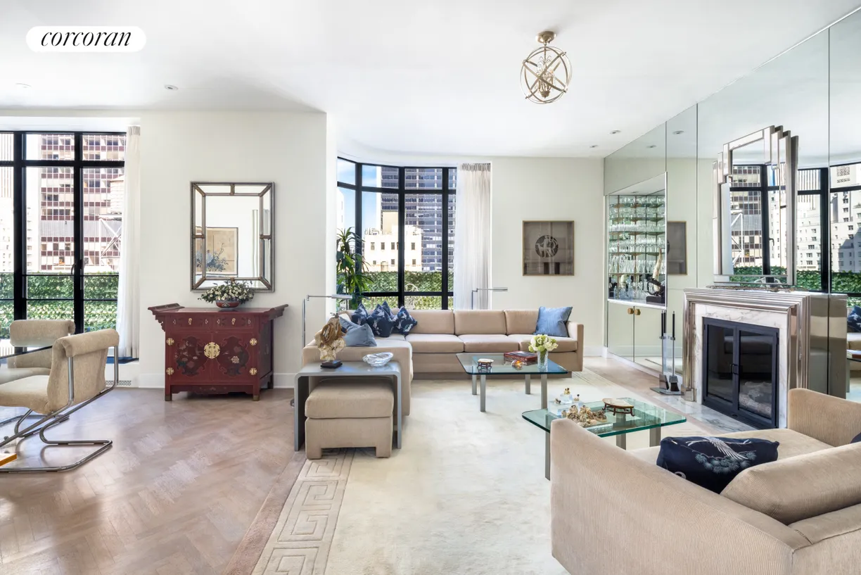 New York City Real Estate | View 24 West 55th Street, PHC | Glamorous Entertaining Space