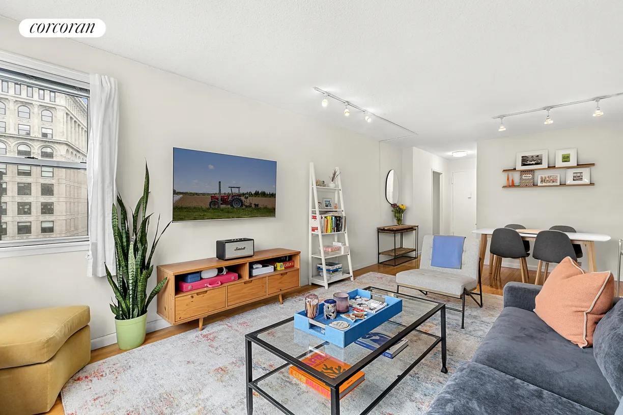 New York City Real Estate | View 77 East 12th Street, 15H | Reverse Living and Dining Area