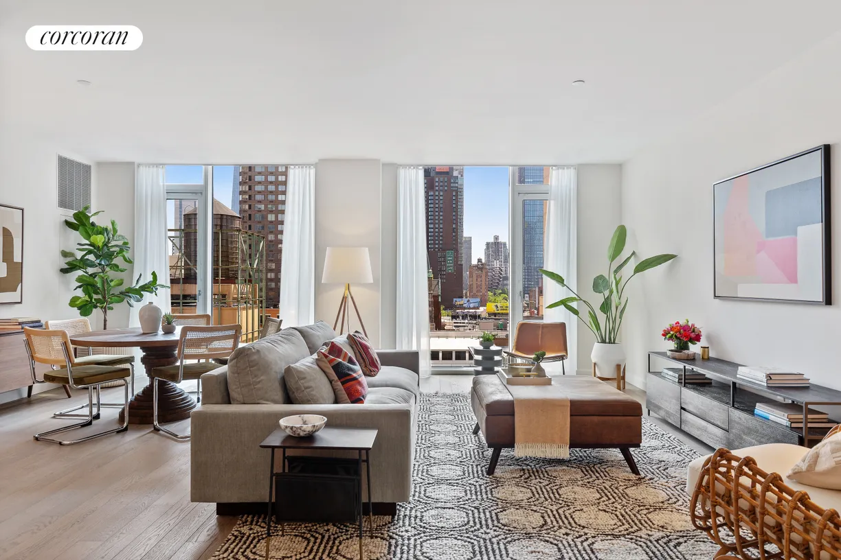 New York City Real Estate | View 505 West 43rd Street, 8H | 3 Beds, 3 Baths