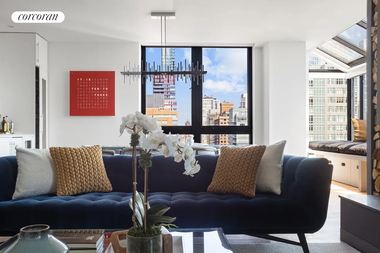 New York City Real Estate | View 255 East 49th Street, PHA | Living Room