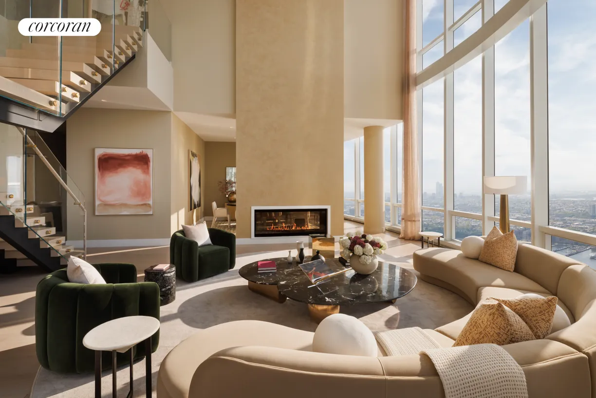 New York City Real Estate | View 15 Hudson Yards, PH88C | Living Room