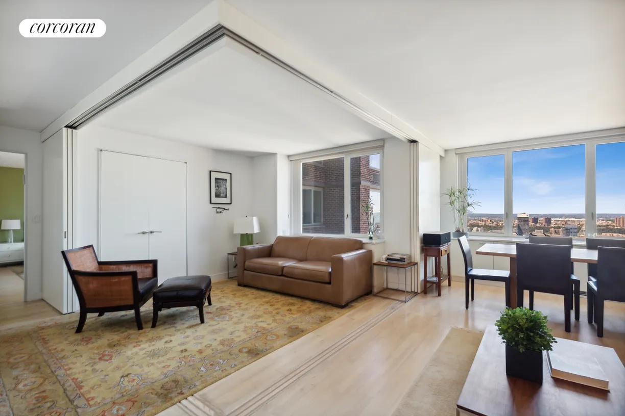 New York City Real Estate | View 322 West 57th Street, 50F | Living/Guest BR