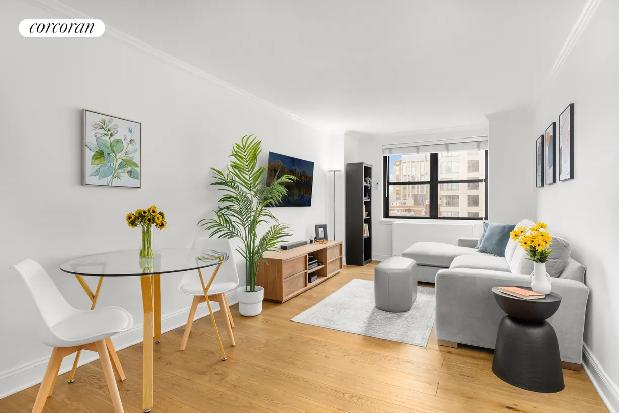 New York City Real Estate | View 200 East 24th Street, 1110 | South Facing Living Room