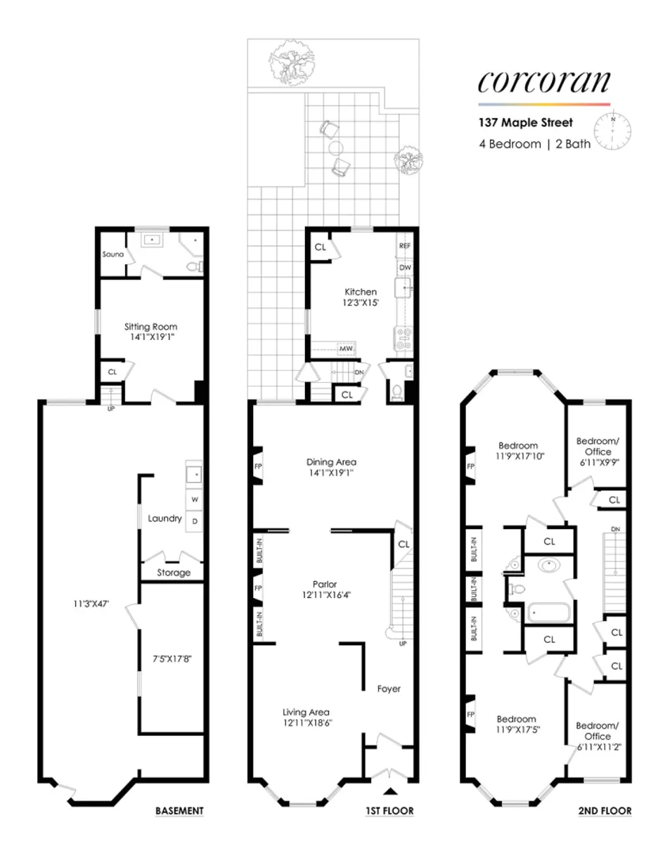 New York City Real Estate | View 137 Maple Street | Floorplan
