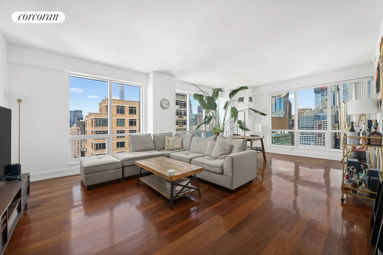 New York City Real Estate | View 350 West 42nd Street, 39D | 2 Beds, 2 Baths