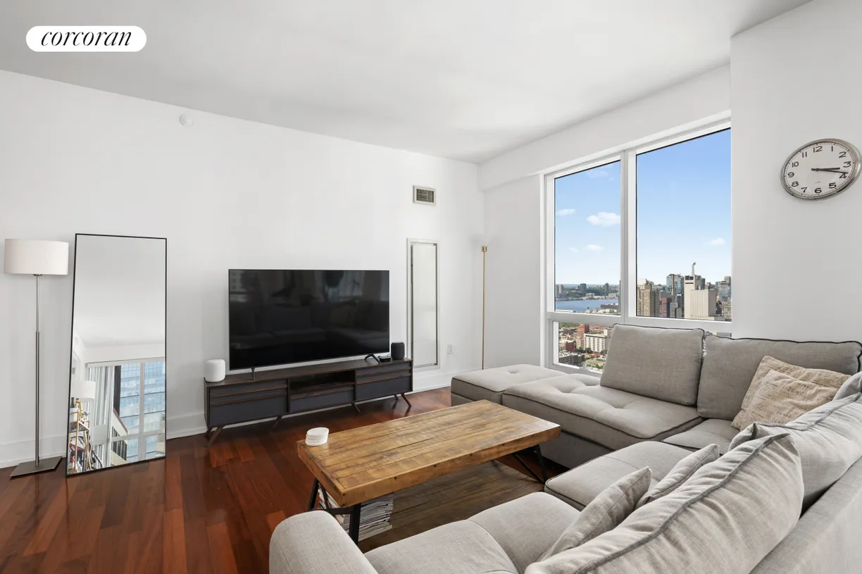 New York City Real Estate | View 350 West 42nd Street, 39D | Living Room