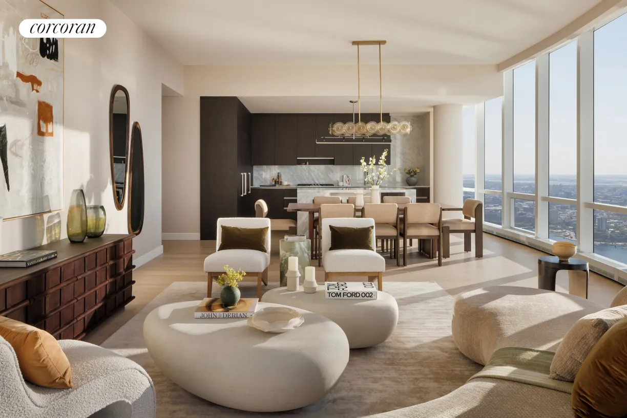 New York City Real Estate | View 15 Hudson Yards, PH84C | Living Room