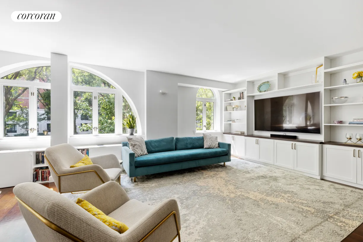 New York City Real Estate | View 333 Rector Place, 207 | Living Room/Entertainment Center
