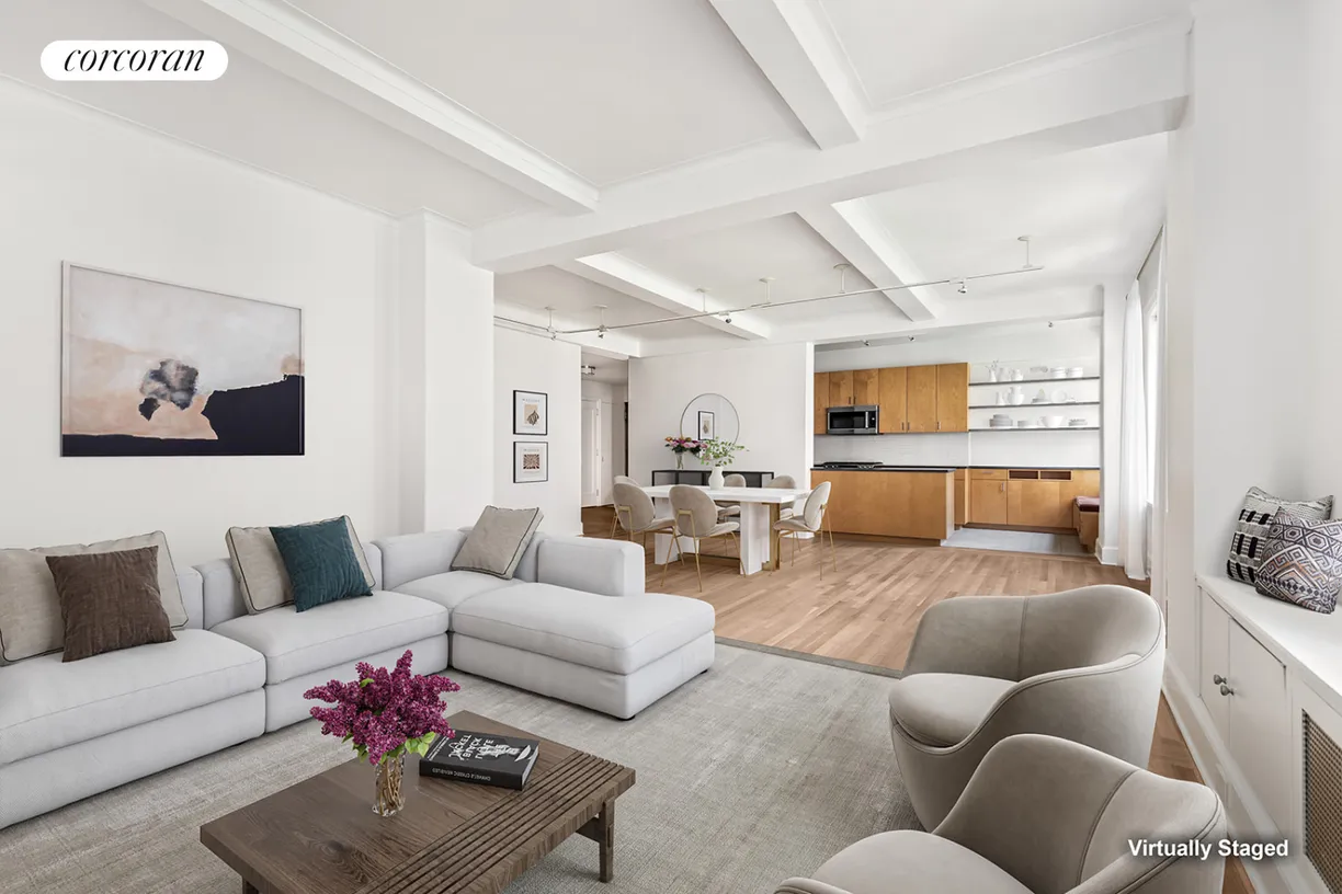 New York City Real Estate | View 760 West End Avenue, 7AB | Living/Dining Room/Kitchen