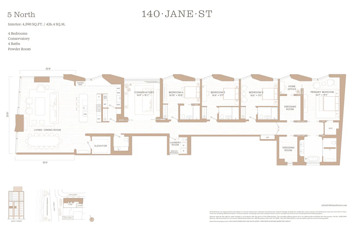 New York City Real Estate | View 140 Jane Street, 5N | Floorplan
