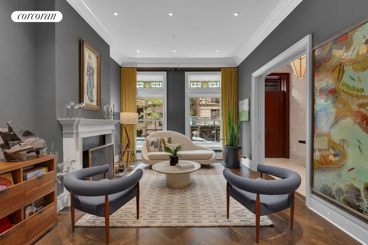 New York City Real Estate | View 308 West 88th Street | Parlor Floor Sitting Room
