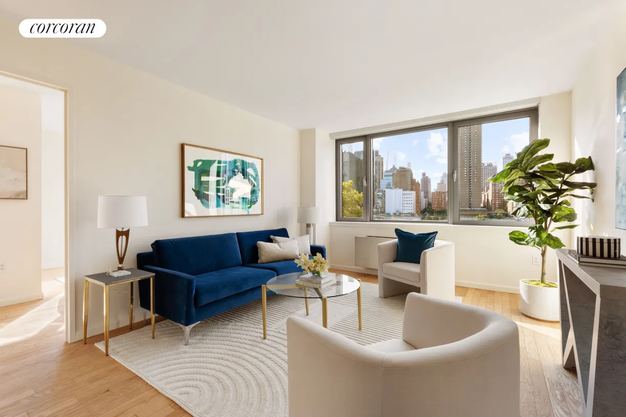 New York City Real Estate | View 425 Main Street, 6F | 2 Beds, 2 Baths