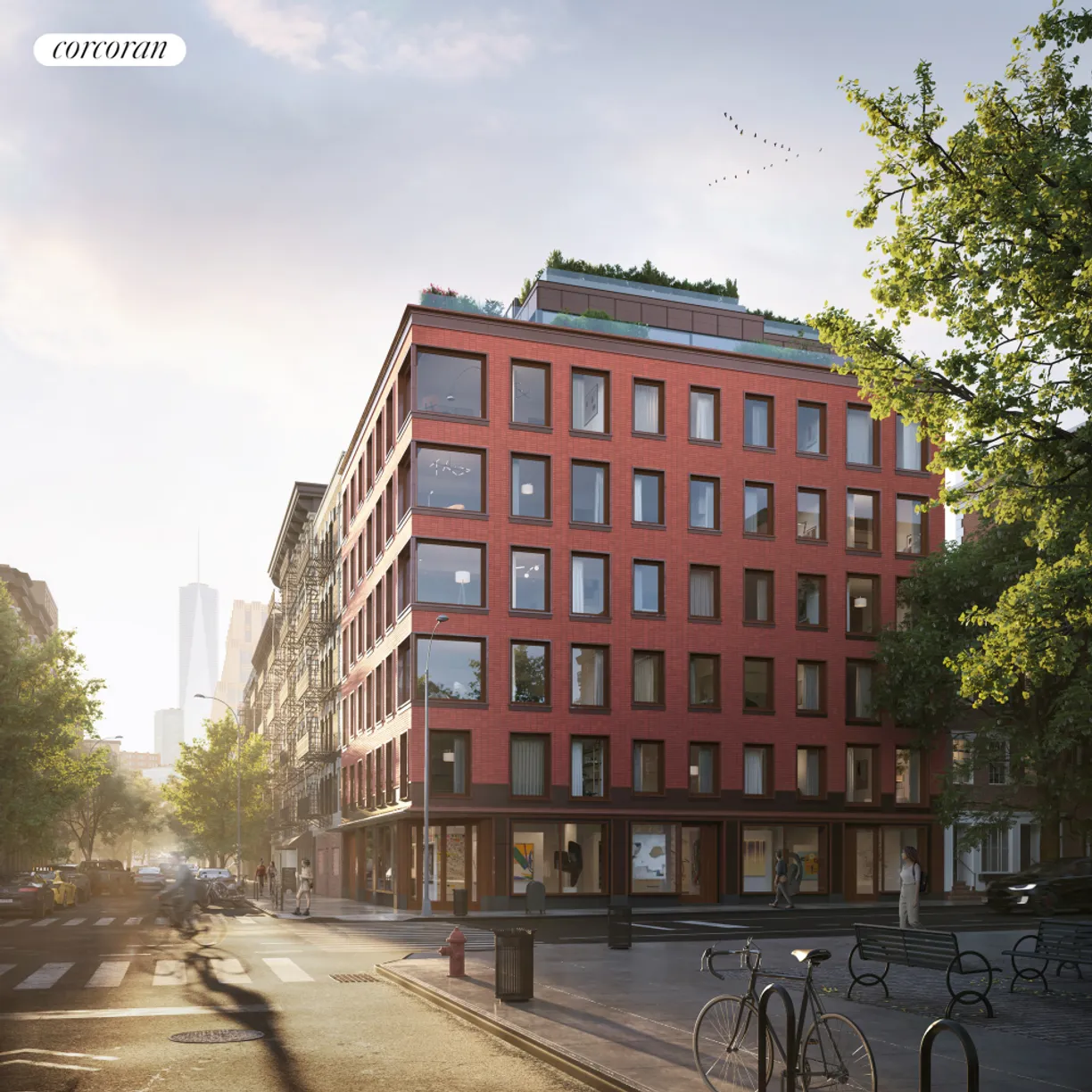 New York City Real Estate | View 83 Thompson Street, 2W | Facade with view down Thompson St