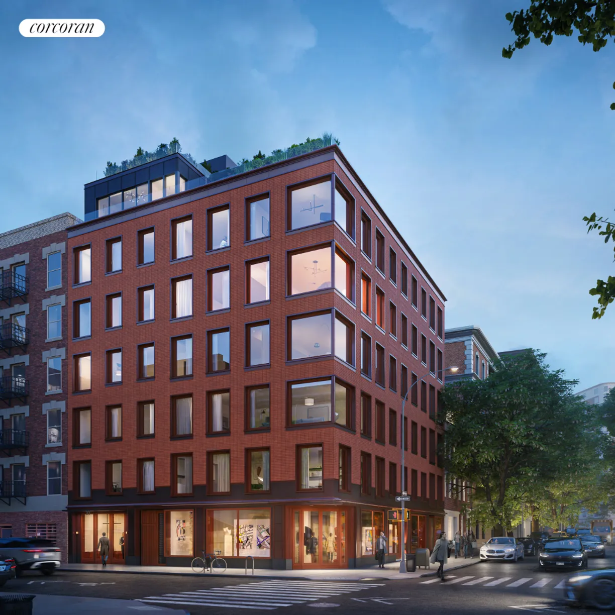 New York City Real Estate | View 83 Thompson Street, 2W | Facade with view down Spring St