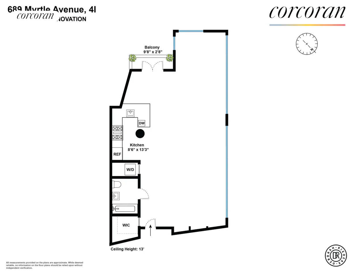 New York City Real Estate | View 689 Myrtle Avenue, 4I | 2 Beds, 2 Baths